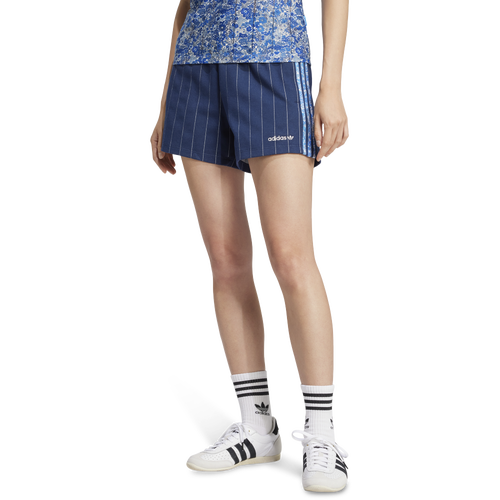 WOMENS - adidas Originals x Liberty London Tonal Lifestyle Shorts - Chalk White/Night Indigo