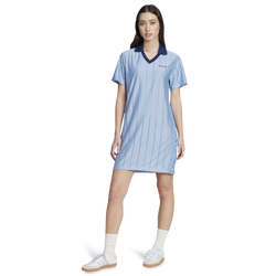 Women's - adidas Originals x Liberty London Tonal Football Lifestyle Dress - Ambient Sky/Chalk White