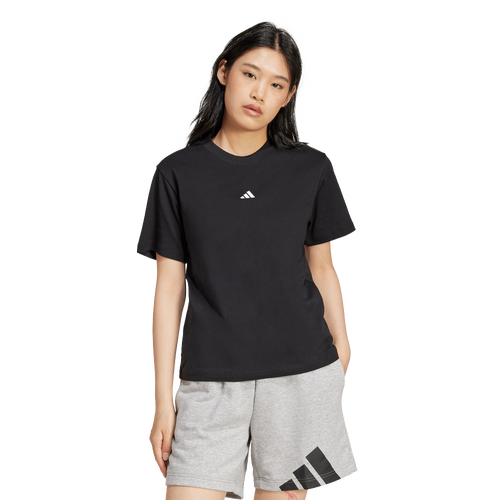 adidas Essentials Small Logo Cotton T-Shirt - adidas Black/White