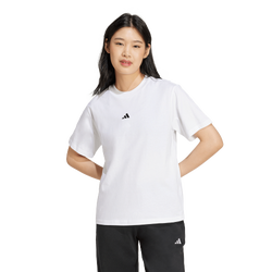 Women's - adidas Essentials Small Logo Cotton T-Shirt - White/Black