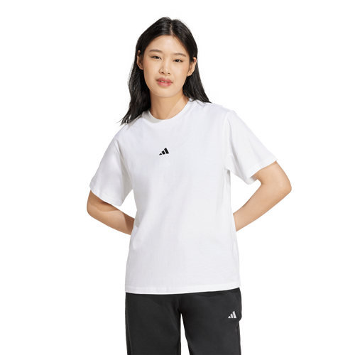 adidas Essentials Small Logo Cotton T-Shirt - adidas White/Black