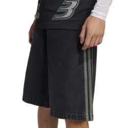 Men's - adidas Originals adicolor Lifestyle Denim Firebird Shorts - True Black Denim