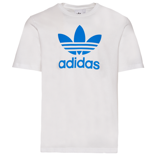 

adidas Originals Mens adidas Originals Trefoil T-Shirt - Mens White/Blue Size M