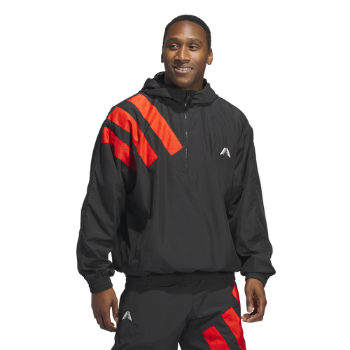 MENS - adidas Anted Anorak - Black/Red