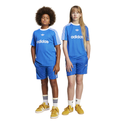 Boys' Grade School - adidas Athletic Shorts - Blue/White