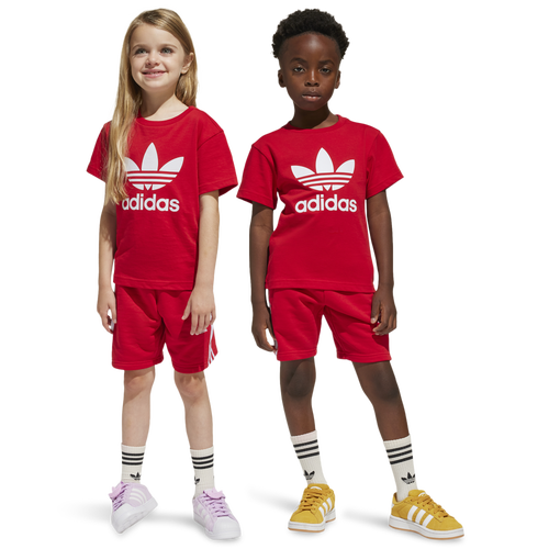 adidas Originals adicolor Trefoil Shorts and T Shirt Set Kids Foot Locker