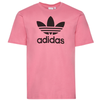 Pink adidas trefoil shirt best sale