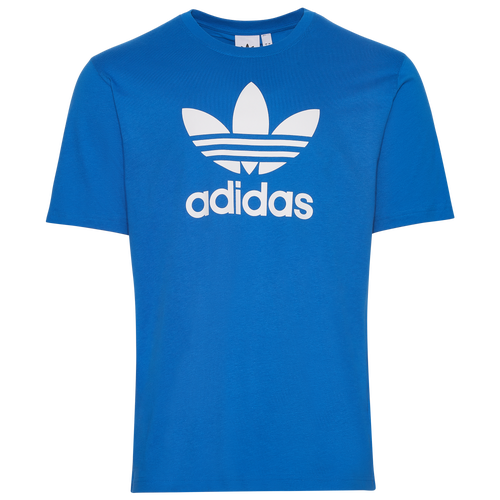 

adidas Originals Mens adidas Originals Trefoil T-Shirt - Mens White/Bluebird Size XL
