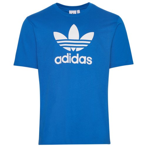 

adidas Originals Mens adidas Originals Trefoil T-Shirt - Mens White/Bluebird Size M