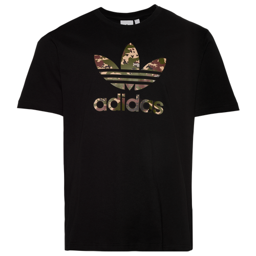 

adidas Originals Mens adidas Originals Trefoil T-Shirt - Mens Black/Multi Size L