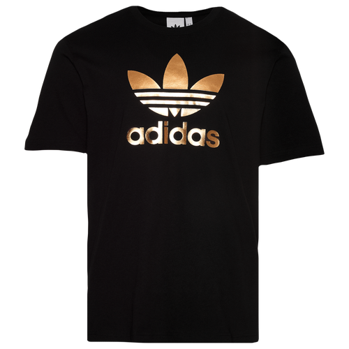 adidas trefoil tee gold