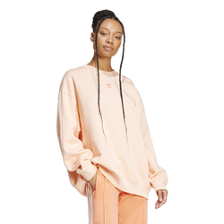 Women's - adidas Originals Fleece Oversized Crewneck Sweater - Pink