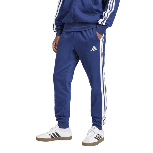adidas Essentials 3-Stripes Fleece Joggers - adidas Dark Blue/White