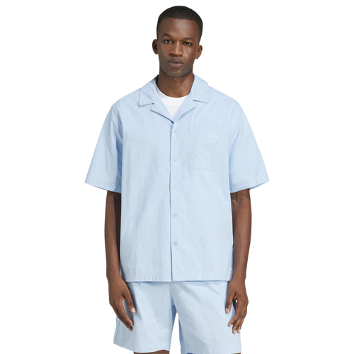MENS - adidas Originals Essentials Seersucker T-Shirt - Clear Sky