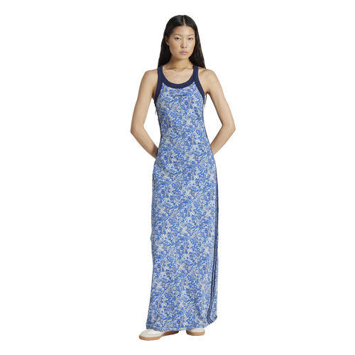 WOMENS - adidas Originals x Liberty London Tonal Maxi Dress - Chalk White/Multicolor