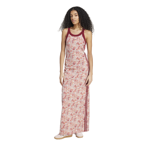 WOMENS - adidas Originals x Liberty London Tonal Maxi Dress - Wonder Quartz/Multicolor