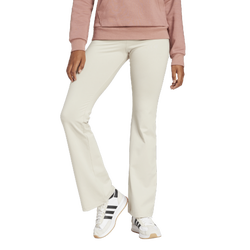 Women's - adidas Essentials Small Logo Flared Leggings - Wonder Alumina/White