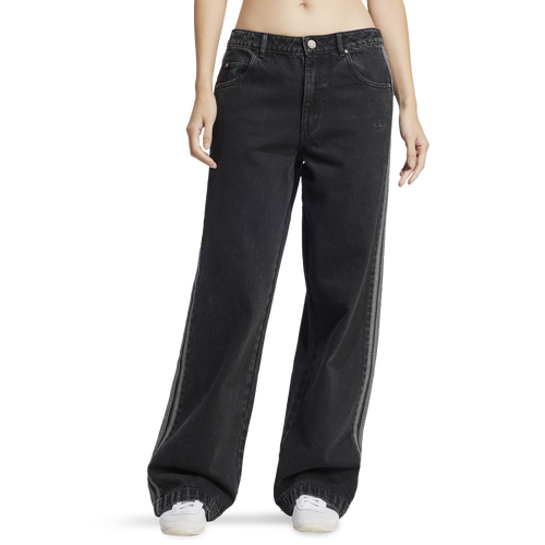 Adidas Originals Womens  Adicolor 3-stripes Denim Track Pants