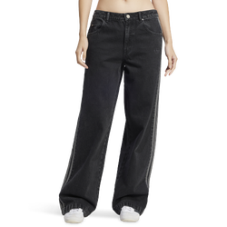Women's - adidas Originals adicolor 3-Stripes Denim Track Pants - True Black Denim
