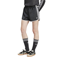 Women's - adidas 3 Stripes Sprinter Shorts - Black/White