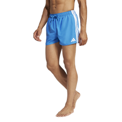 Men's - adidas Originals 3-Stripes Swimming Shorts - Bright Royal/White