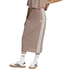 Women's - adidas Originals Trefoil Knitted Lifestyle Skirt - Trace Brown