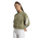 adidas Essentials 3Stripe Lifestyle Woven Bomber Jacket - Women's White/Olive Strata