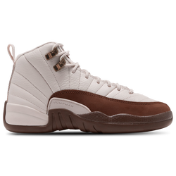 Boys' Grade School - Jordan Retro 12 - Lt Orewood/Cacao Wow/Team Red