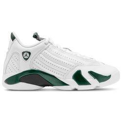 Boys' Grade School - Jordan Retro 14 - Lt Graphite/White/Gorge Green 