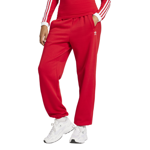 

adidas Originals Womens adidas Originals Trefoil Essentials Fleece Lifestyle Pants - Womens Better Scarlet Size L