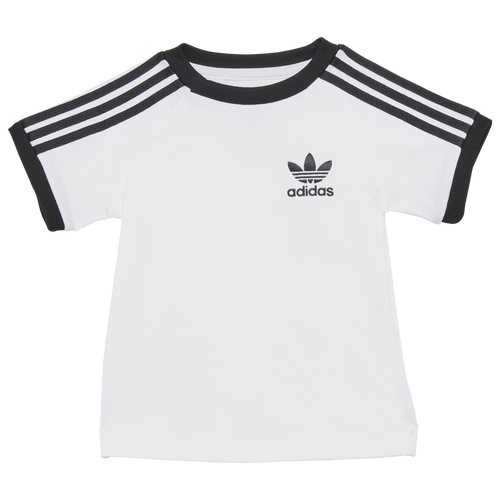 

Boys adidas Originals adidas Originals adicolor 3-Stripes SS Lifestyle Tee - Boys' Toddler White Size 4T