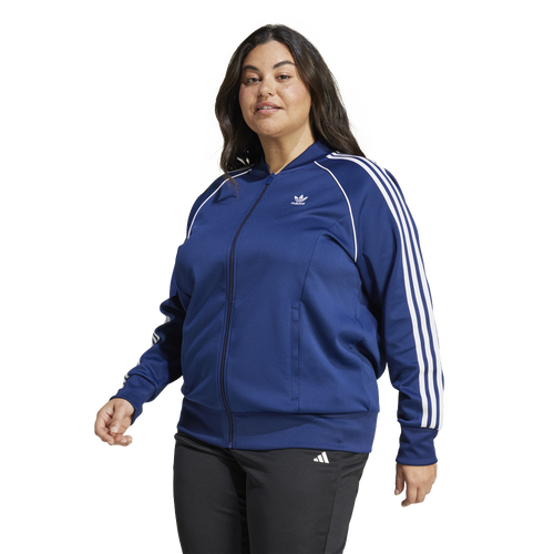 

adidas Originals Womens adidas Originals Plus Size adicolor Superstar Track Jacket - Womens Dark Blue