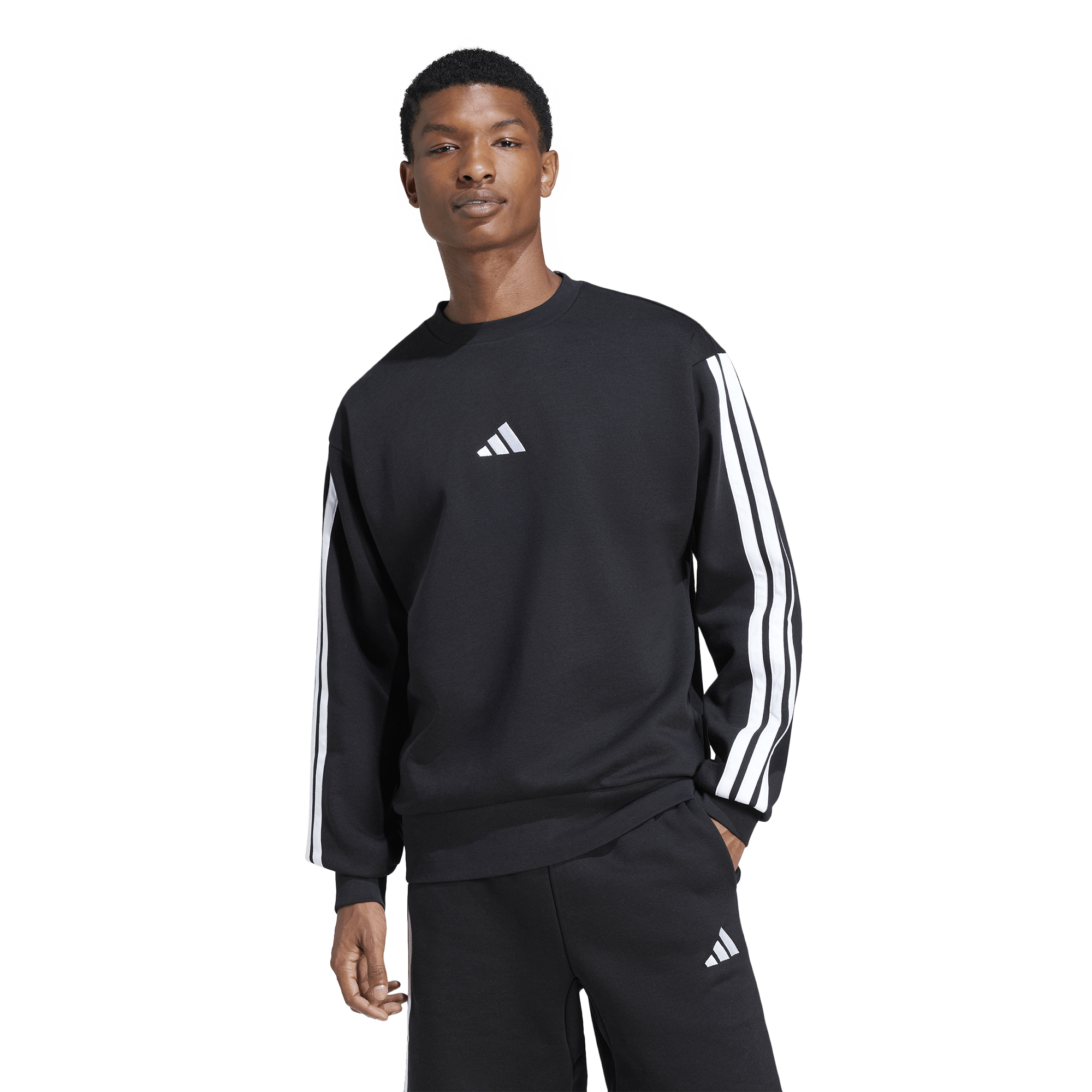 adidas Essentials 3-Stripes Fleece Sweatshirt - Men's