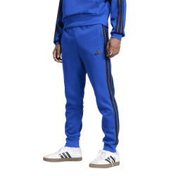 Men's - adidas Essentials 3-Stripes Fleece Joggers - Team Royal Blue/Black
