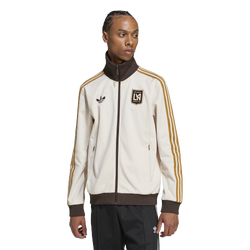 Men's - adidas Los Angeles FC Beckenbauer Track Top - Dark Brown/Linen