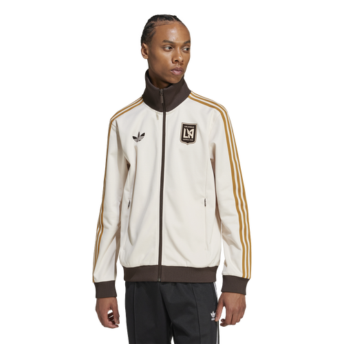  - adidas Los Angeles FC Beckenbauer Track Top - Dark Brown/Linen