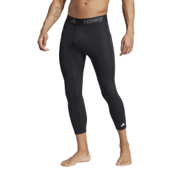 Men's - adidas TECHFIT Compression 3/4 Training Tights - Black