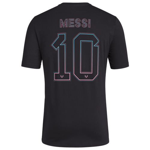 

adidas Mens adidas Messi Generic N&N T-Shirt - Mens Black/Blue/Pink Size XXL