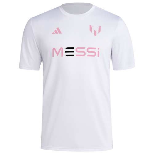 

adidas Mens adidas Messi Wordmark - Mens White Size XL