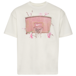Men's - Nike Unseen Hours Loose T-Shirt  - Sail/Pink