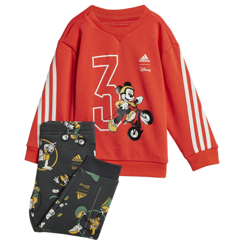 

Boys adidas adidas Disney Mickey Mouse Set - Boys' Toddler Off White/Bright Red/Semi Spark Size 9MO