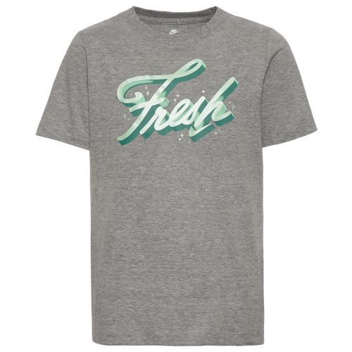 

Boys Nike Nike Fresh T-Shirt - Boys' Grade School Gray/Gray Size XS