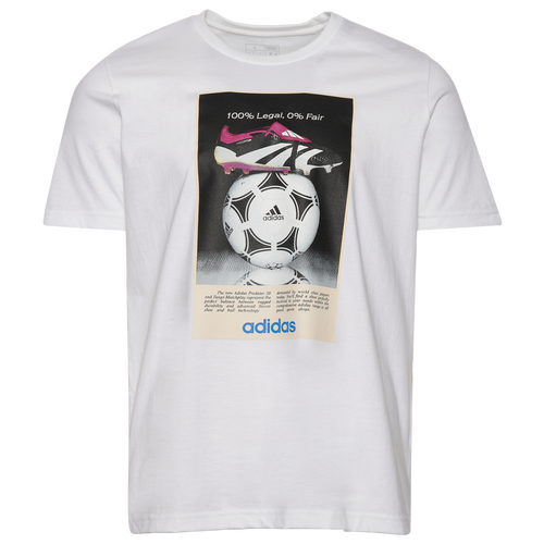 

adidas Mens adidas Predator T-Shirt - Mens White Size XXL