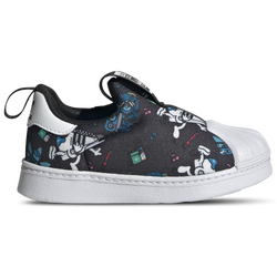 Boys' Toddler - adidas Originals Disney Superstar 360 - Black/Black/White