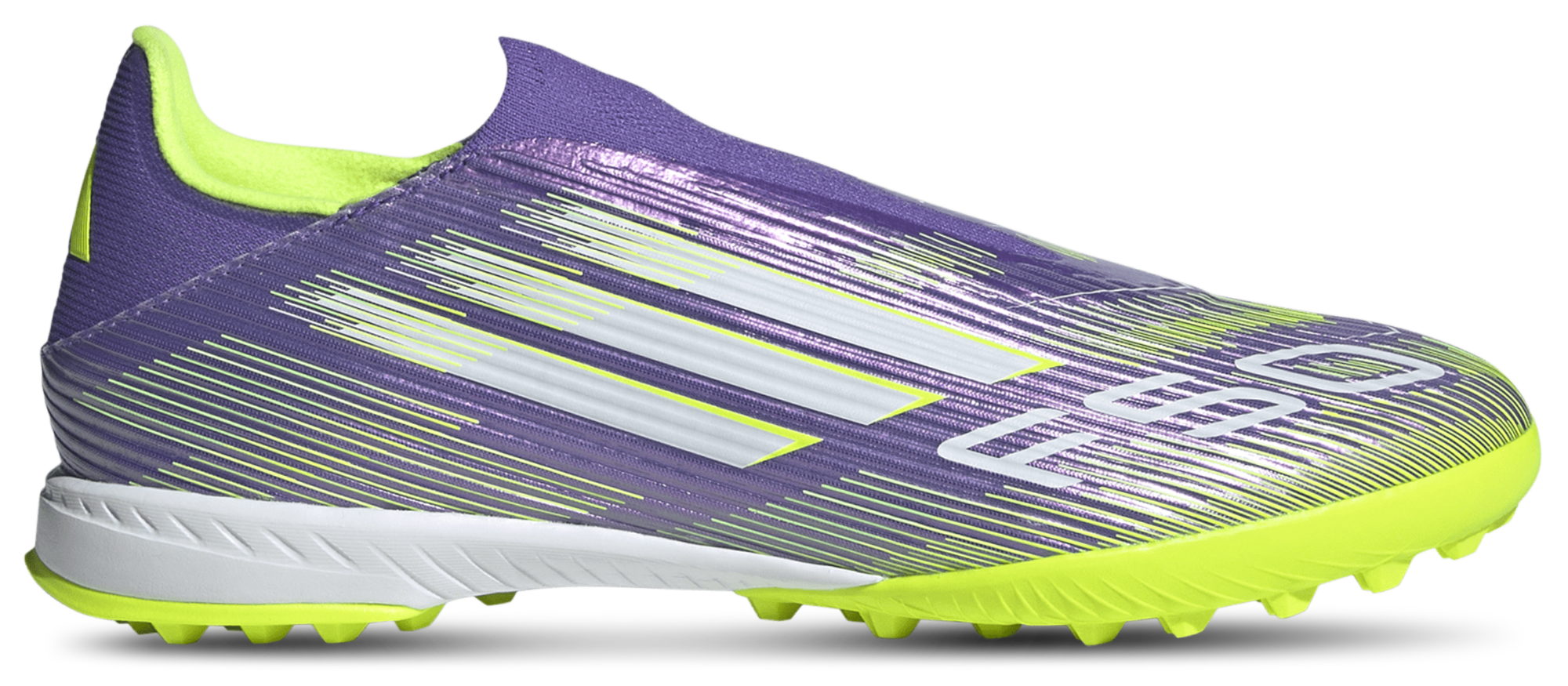 【Adidas コリア】 F50 League Laceless TF adidas F50 League Laceless Turf - White/Black/Solar Yellow