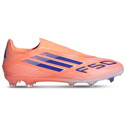 Men's - adidas F50 League Laceless FG - Beam Orange/Lucid Blue