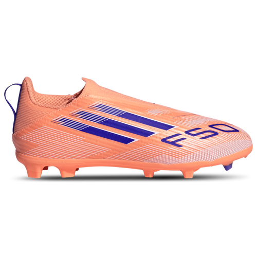  - adidas F50 League Laceless FG/MG - Beam Orange/Lucid Blue