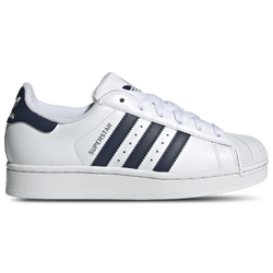 Boys' Grade School - adidas Originals Superstar - White/Collegiate Navy/Collegiate Navy