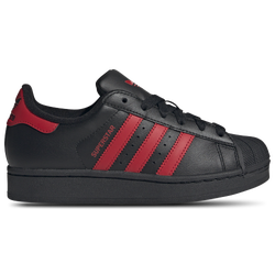 Boys' Grade School - adidas Originals Superstar - Black/Better Scarlet/Black