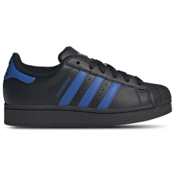 Boys' Grade School - adidas Originals Superstar - Black/Blue/Black